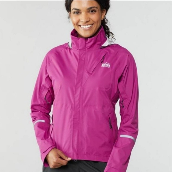 REI Jackets & Blazers - REI Junction Cycling Rain Jacket Pockets Outdoor Ripstop Waterproof Size Small